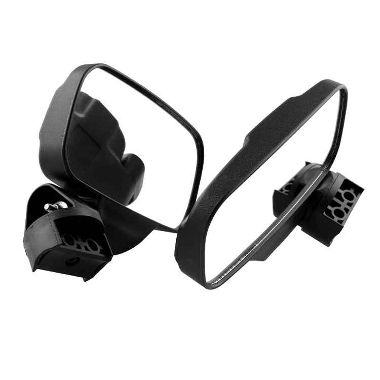 MB-MR016-BK 2 PCS Motorcycle UTV Modified Side View Mirrors for UTV with 1.75 inch and 2 inch Roll Cage