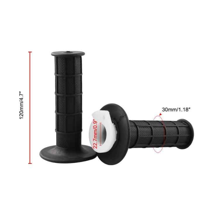 MB-MH028-BK Motorcycle Grips 22mm Handle Throttle Clamp Hand Grip with Throttle Cable for 110-250CC ATV Quad Pit Dirt Bike Motocross Racing