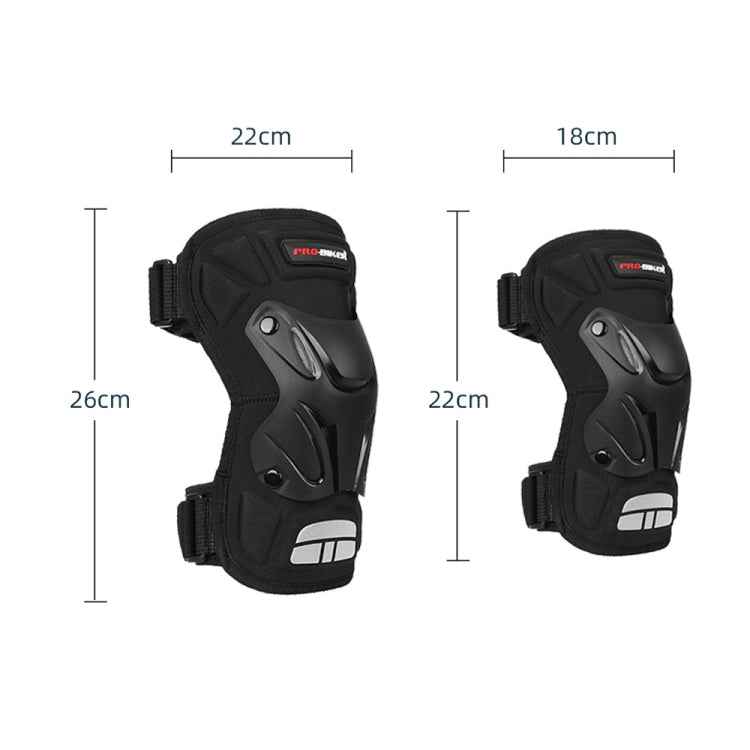 PRO-BIKER 2 in 1 Outdoor Sports Knee Pad Hiking Ski Motorcycle Bicycle Riding Protective Gear with Reflective Strip