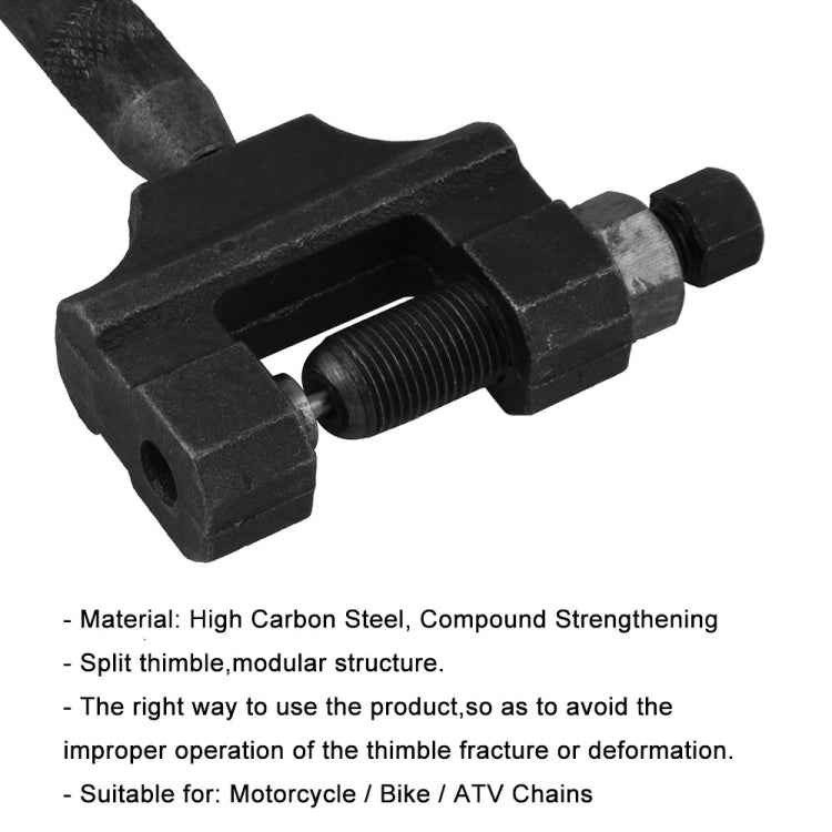 MB-CK014-BK Motorcycle / ATV Universal Chain Breaker Disassembler Repair Tool, Scope of Application: 420-530