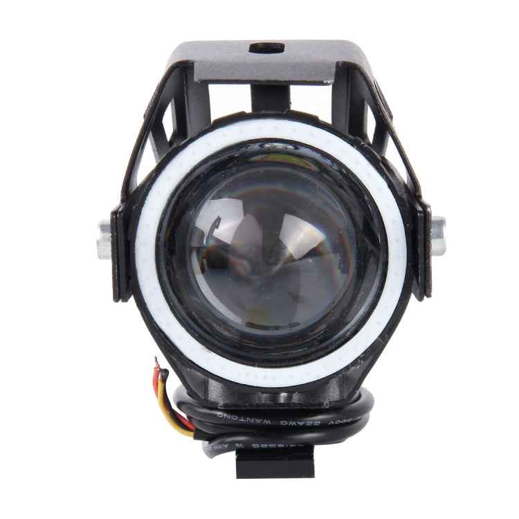 U7 10W 1000LM CREE LED Life Waterproof Headlamp Light with Angel Eyes Light for Motorcycle / SUV, DC 12V