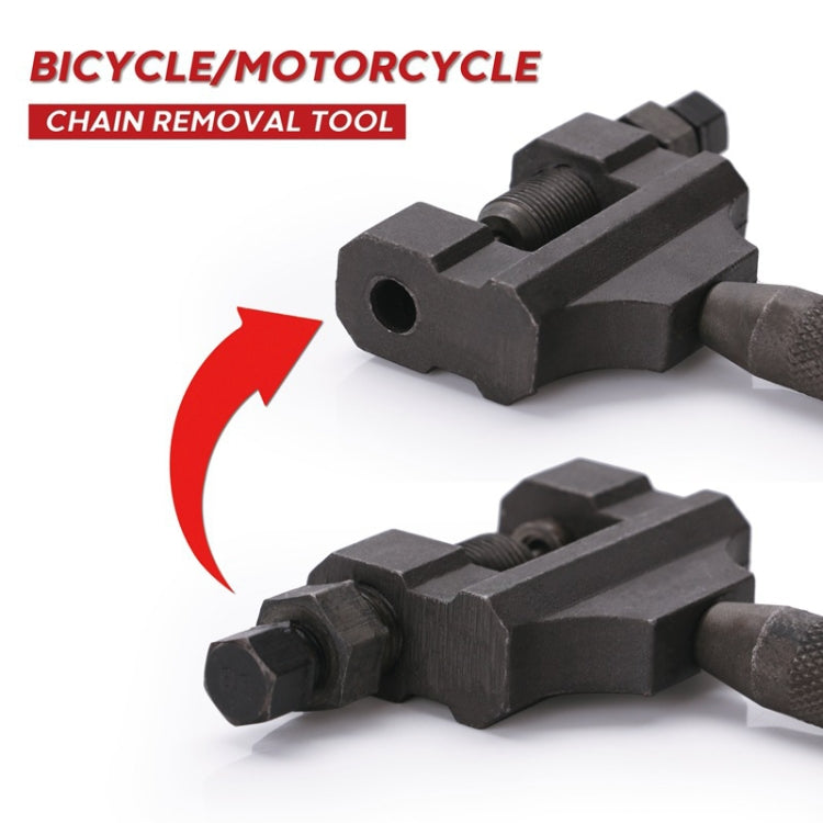 Outil de démontage de chaîne pour moto/vélo, poignée interchangeable 420-530, type carte, SC005