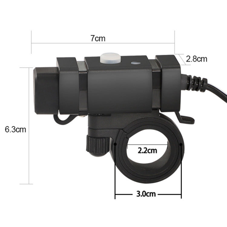 Motorcycle Mobile Phone Charger QC3.0 PD Fast Charge Charger U-type Terminal, U-type Terminal