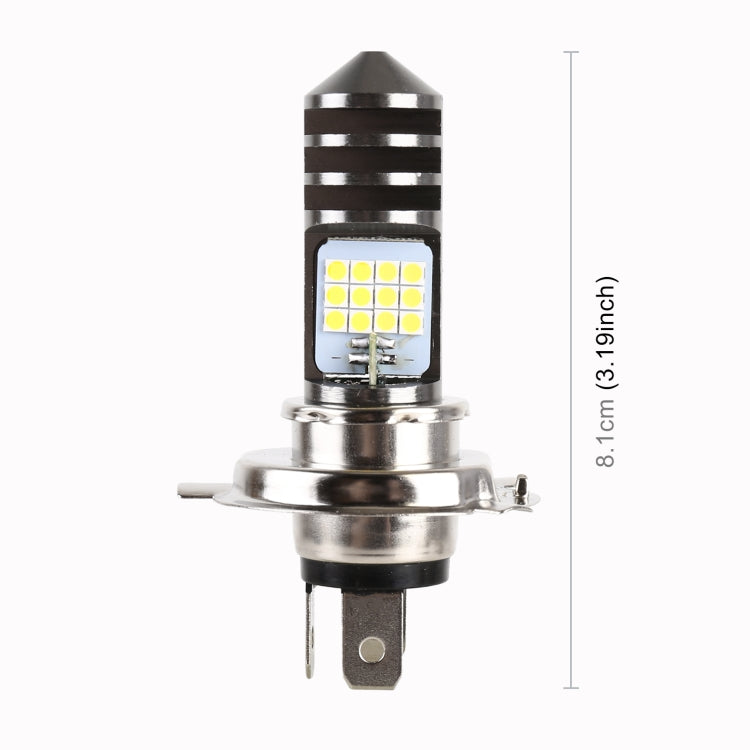 Phare LED moto H4 DC12V / 7,4W avec 24 LED SMD-3030, style H4 1 (lumière blanche), style H4 1 (jaune + blanc)