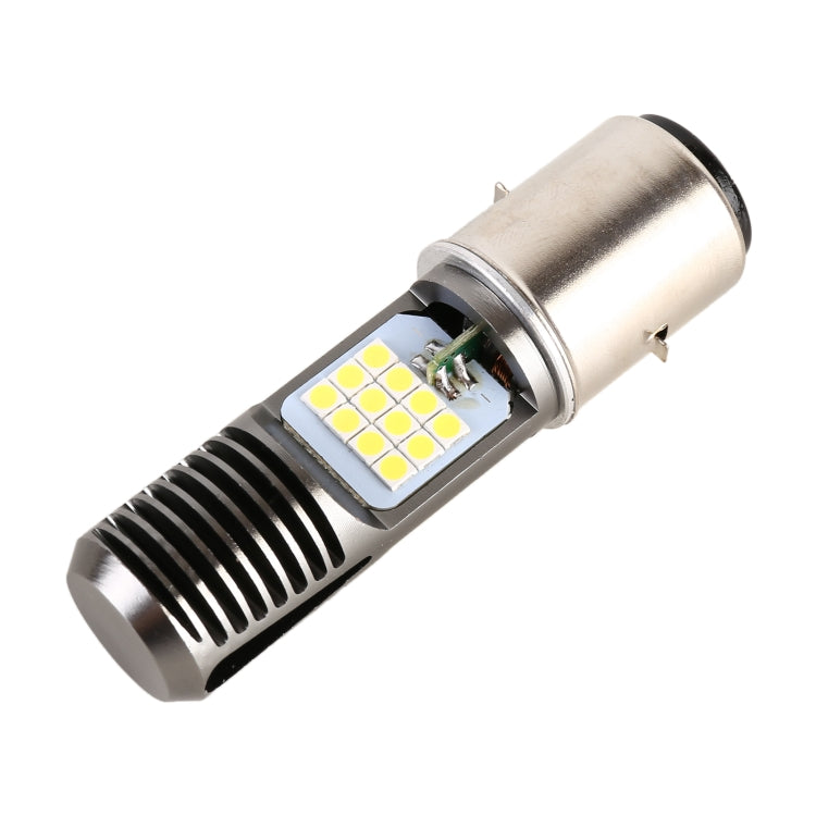 BA20D DC12V / 7.4W Motorcycle LED Headlight with 24LEDs SMD-3030 Lamp Beads, BA20D Style 2 (Yellow + White), BA20D Style 2 (White Light)