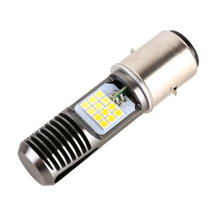BA20D DC12V / 7.4W Motorcycle LED Headlight with 24LEDs SMD-3030 Lamp Beads, BA20D Style 2 (Yellow + White), BA20D Style 2 (White Light)