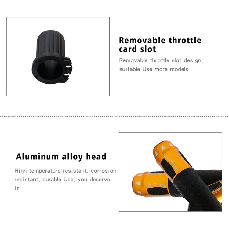 CS-764A1 12V Motorcycle Scooter Aluminum Alloy Electric Hand Grip Cover Heated Grip Handlebar
