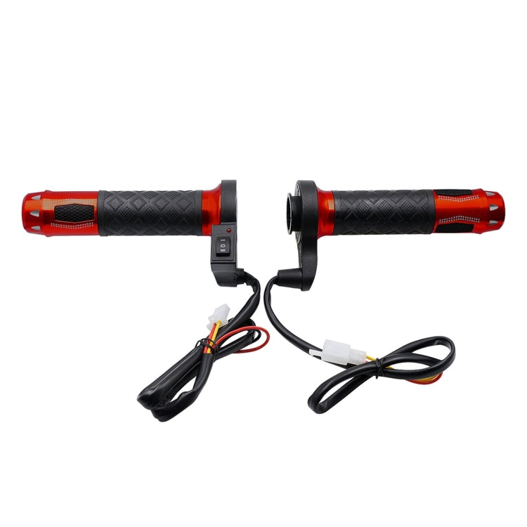 CS-764A1 12V Motorcycle Scooter Aluminum Alloy Electric Hand Grip Cover Heated Grip Handlebar
