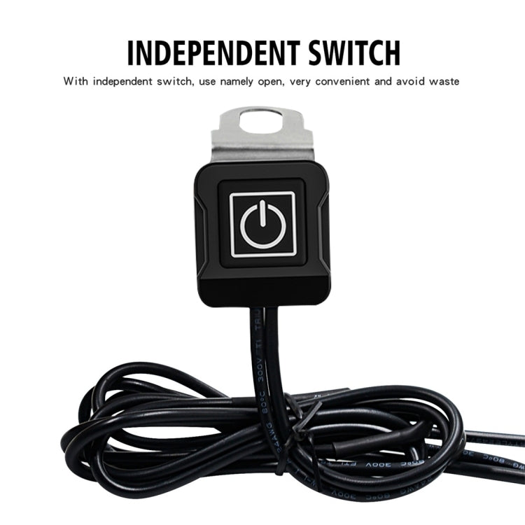 WUPP ZH-975A3 Motorcycle Aluminum Alloy Waterproof Mobile Phone Double QC3.0 Quick Charging Charger with Voltmeter