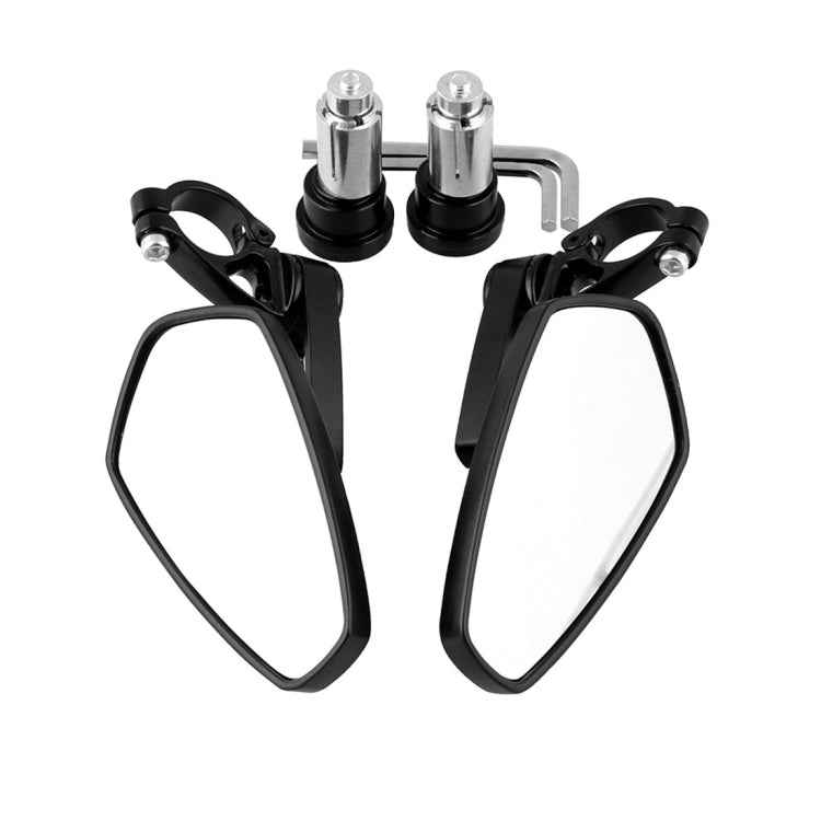 Universal 7 / 8 inch 22mm Modified Motorcycle Side Rearview Mirror, 7 / 8 inch 22mm (White)