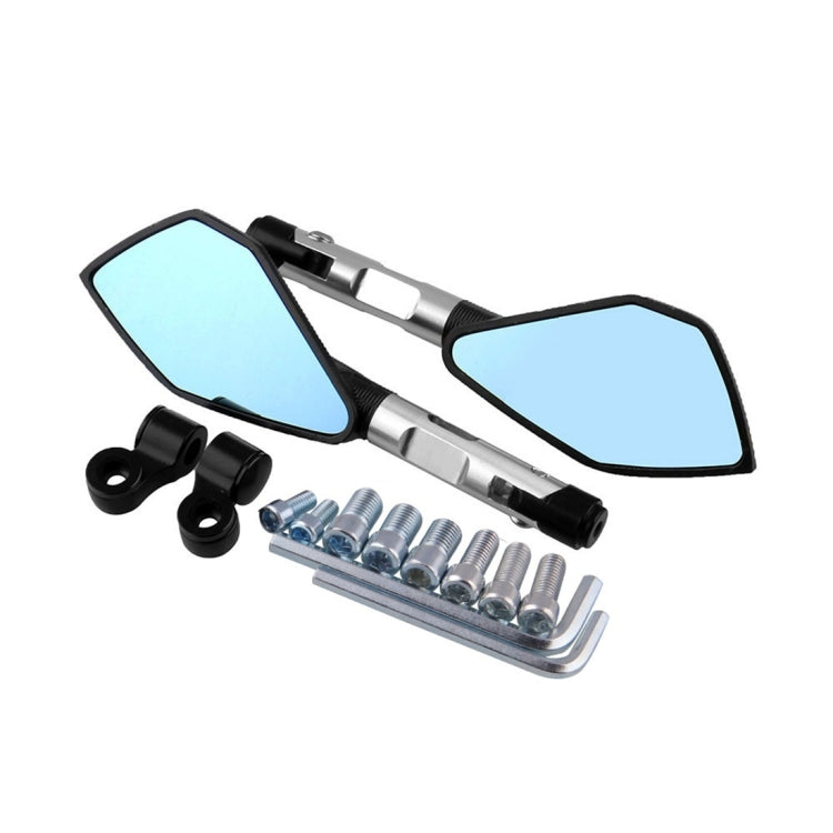 Modified Motorcycle Aluminium Alloy Rhombus Reflective Light Side Rearview Mirror