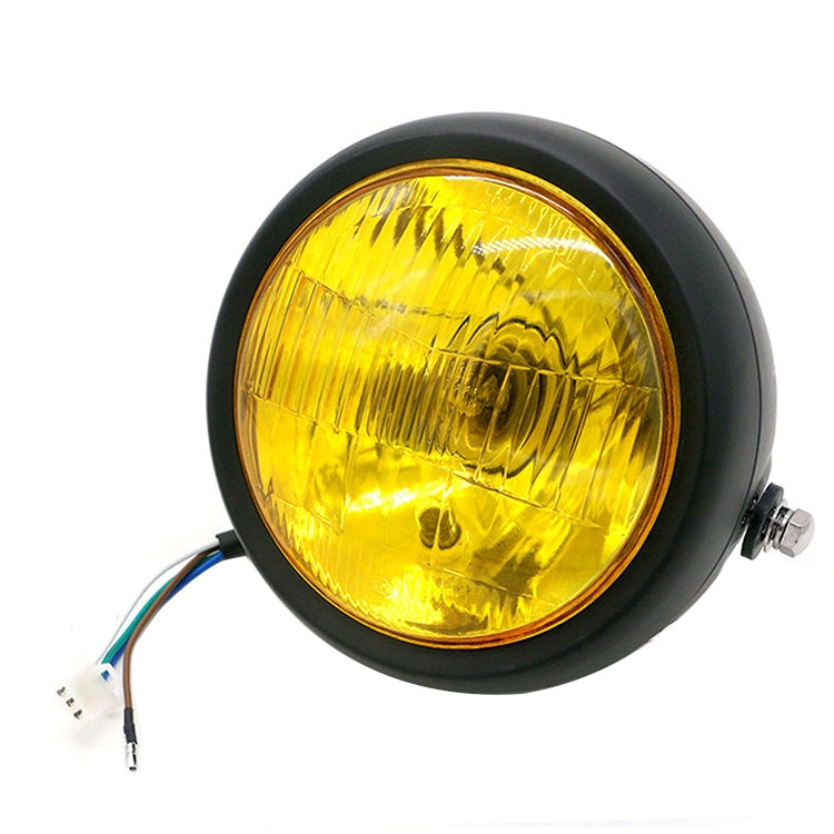 5.75 inch Motorcycle Black Shell Retro Lamp LED Headlight Modification Accessories for CG125 / GN125, Black Shell Retro Lamp