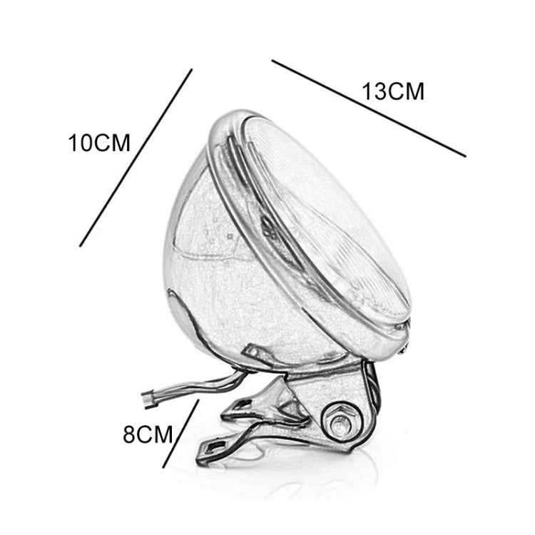 4 inch Motorcycle Black Shell Glass Retro Lamp LED Headlight Modification Accessories, 4 inch Black Shell Glass Retro Lamp