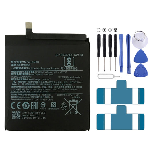 Batterie lithium-polymère BM3D 3020 mAh pour Xiaomi Mi 8 SE