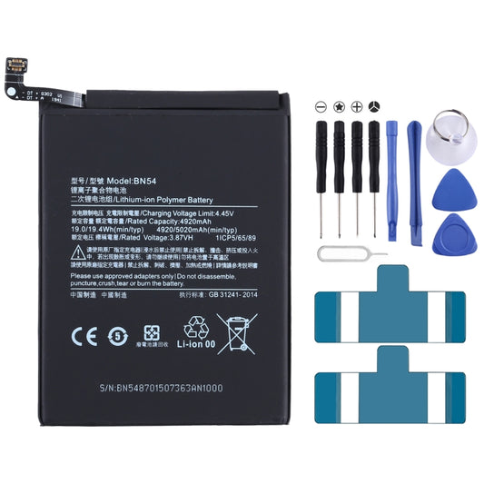 Batterie Li-ion polymère BN54 pour Xiaomi Redmi 10X 4G / Redmi Note 9, pour Xiaomi Redmi 10X 4G