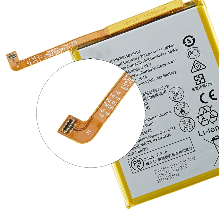 3000mAh Li-Polymer Battery Replacement for Huawei P20 Lite / P10 Lite / Nova 3e / Honor 9 Lite / Honor 9i