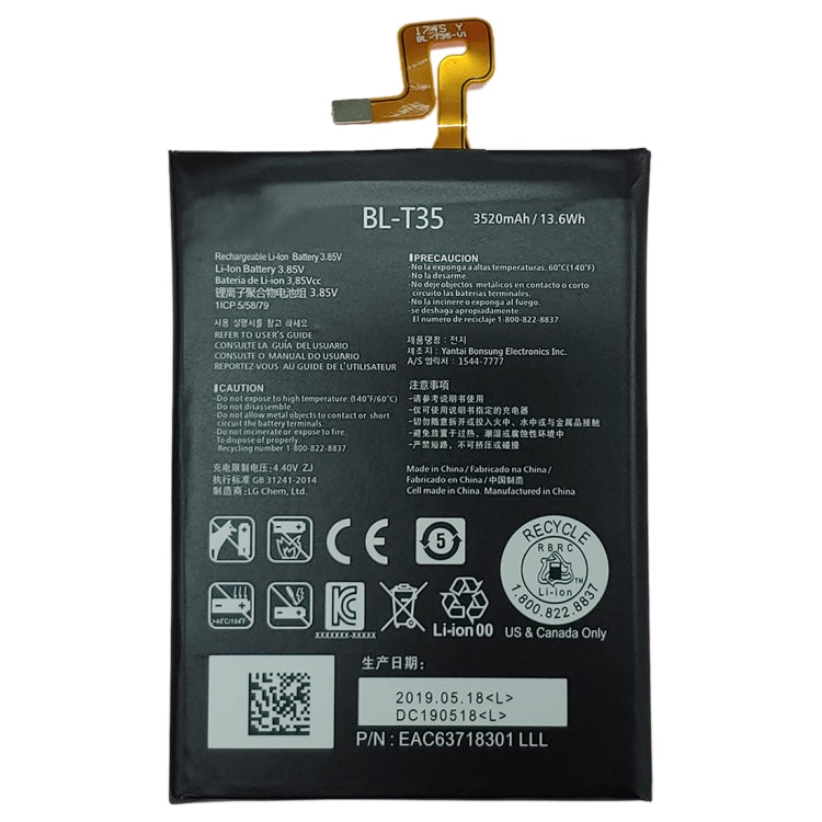 Batterie polymère lithium-ion BL-T35 pour Google Pixel 2 XL