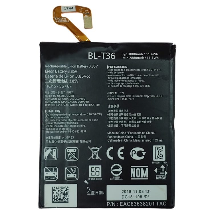 BL-T36 for LG K30 X410TK Li-ion Polymer Battery