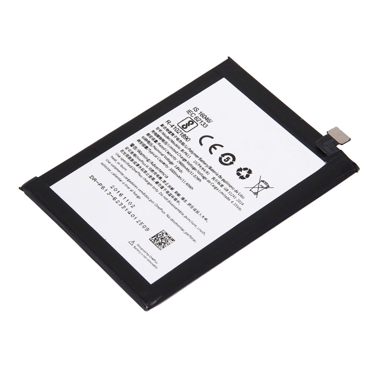 2900mAh for OnePlus 3 (A3000 Version) Rechargeable Li-Polymer Battery, For OnePlus 3