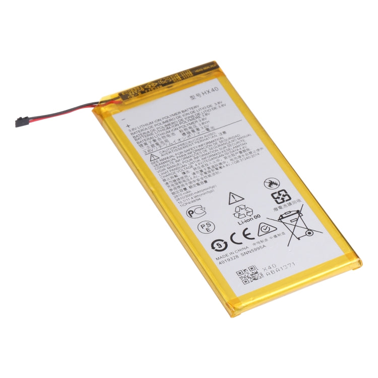 Batterie Li-ion de remplacement HX40 3000 mAh pour Motorola Moto X4 XT1900-4/XT1900-5/XT1900-6/XT1900-7