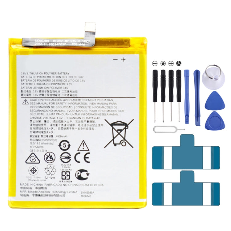 Batterie de remplacement Li-Polymère JK50 pour Motorola One Power (P30 Note) XT1942 5000 mAh, pour Motorola One Power