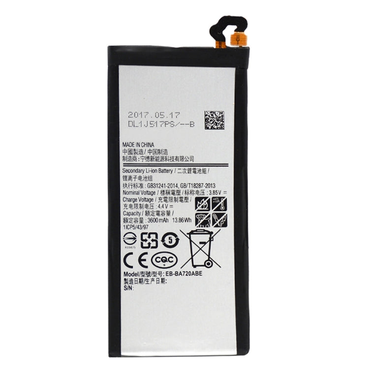 Batterie lithium-polymère 3600 mAh EB-BA720ABE pour Samsung Galaxy A7 (2017) / A720A / A720F