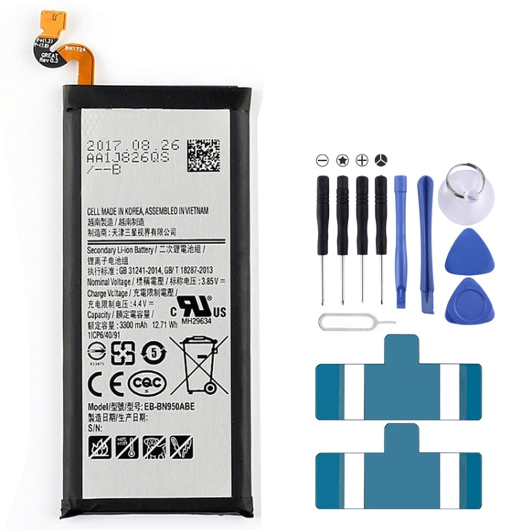 Batterie lithium-polymère 3 300 mAh EB-BN950ABE pour Samsung Galaxy Note 8 / N9500 / N950A / N950F / N950T / N950V, compatible avec Galaxy Note 8