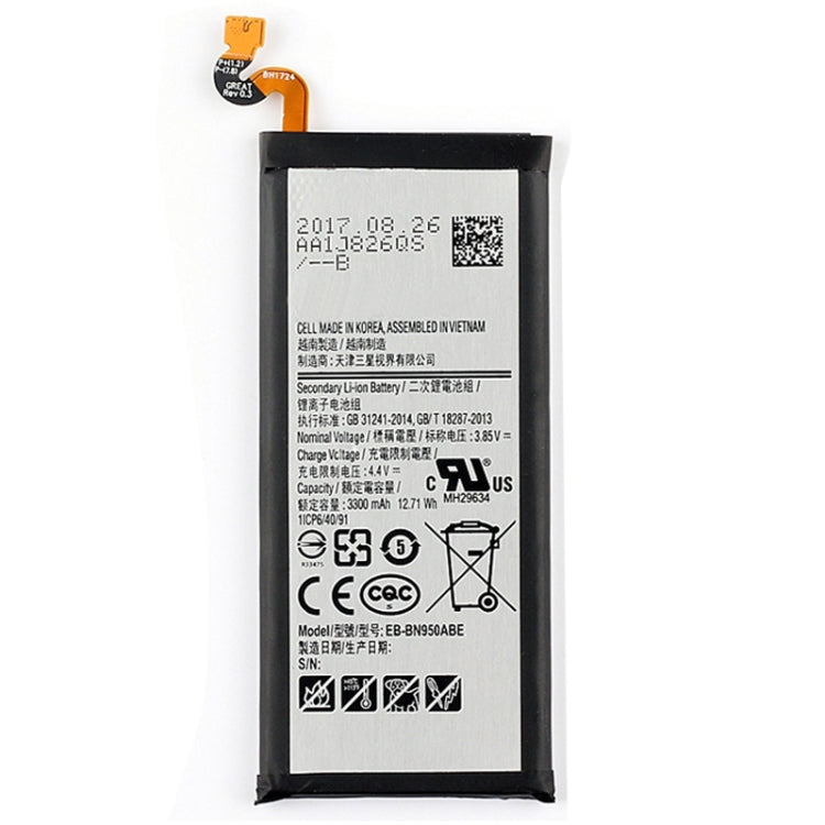 Batterie lithium-polymère 3 300 mAh EB-BN950ABE pour Samsung Galaxy Note 8 / N9500 / N950A / N950F / N950T / N950V, compatible avec Galaxy Note 8