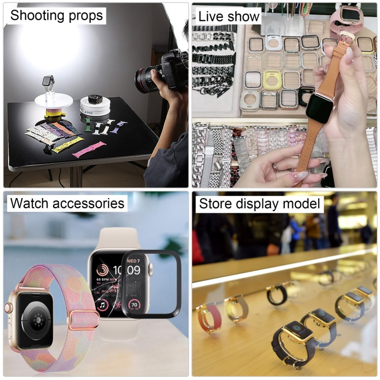 For Apple Watch SE 2022 40mm Black Screen Non-Working Fake Dummy Display Model, For Photographing Watch-strap, No Watchband