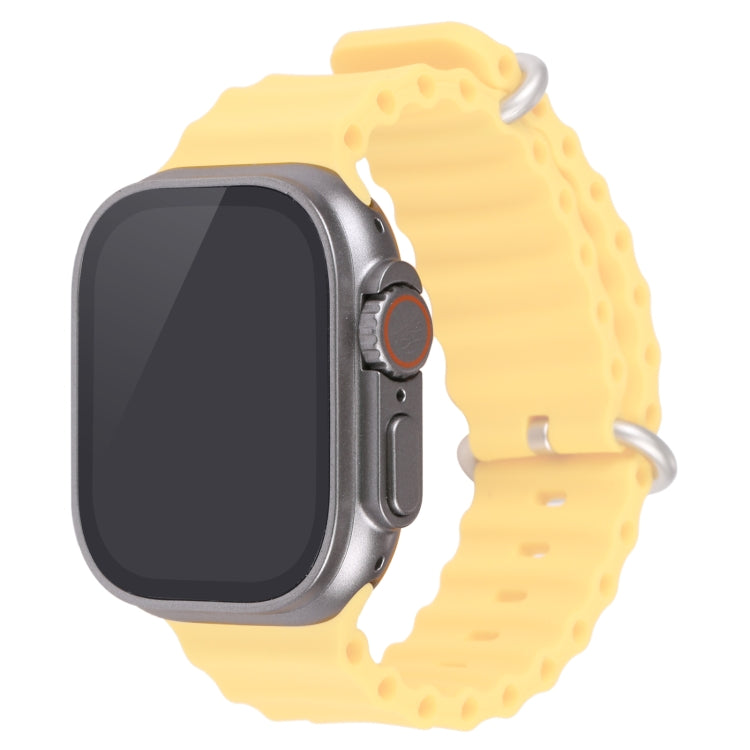 For Apple Watch Ultra 49mm Black Screen Non-Working Fake Dummy Display Model, For Photographing Watch-strap, No Watchband, 49mm Black Screen,No Watchband (Silver)