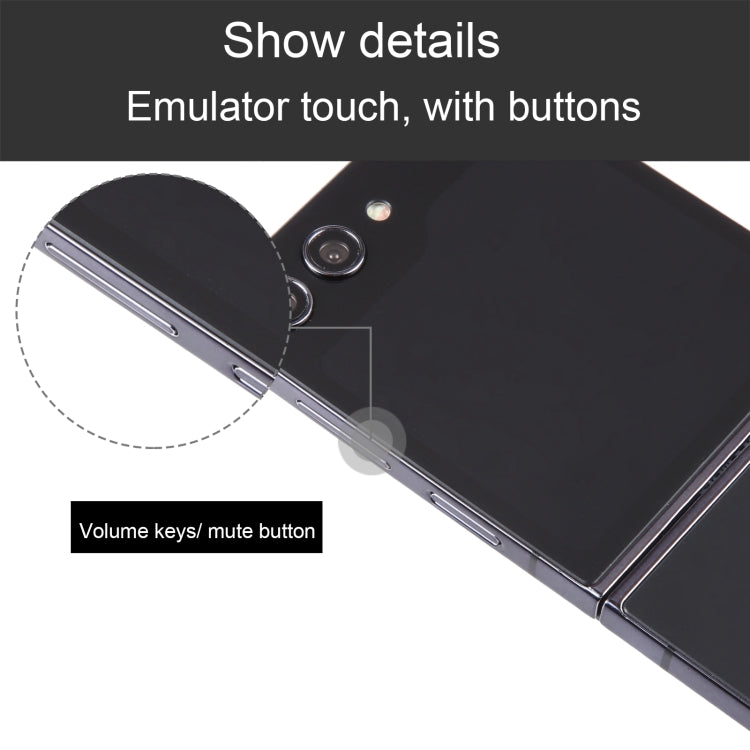 For Samsung Galaxy Z Flip5 Black Screen Non-Working Fake Dummy Display Model
