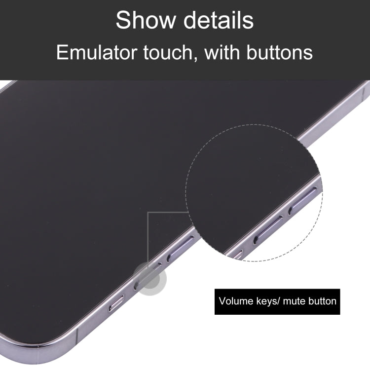For iPhone 13 Pro Black Screen Non-Working Fake Dummy Display Model, For iPhone 13 Pro Black Screen No LOGO