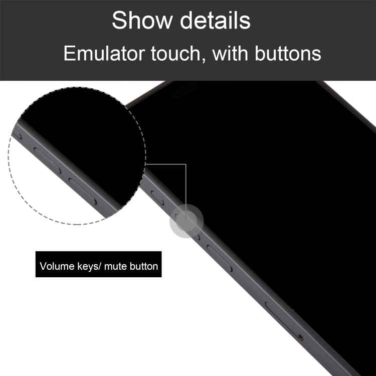 For iPhone 15 Pro Black Screen Non-Working Fake Dummy Display Model, For iPhone 15 Pro Black Screen No Logo