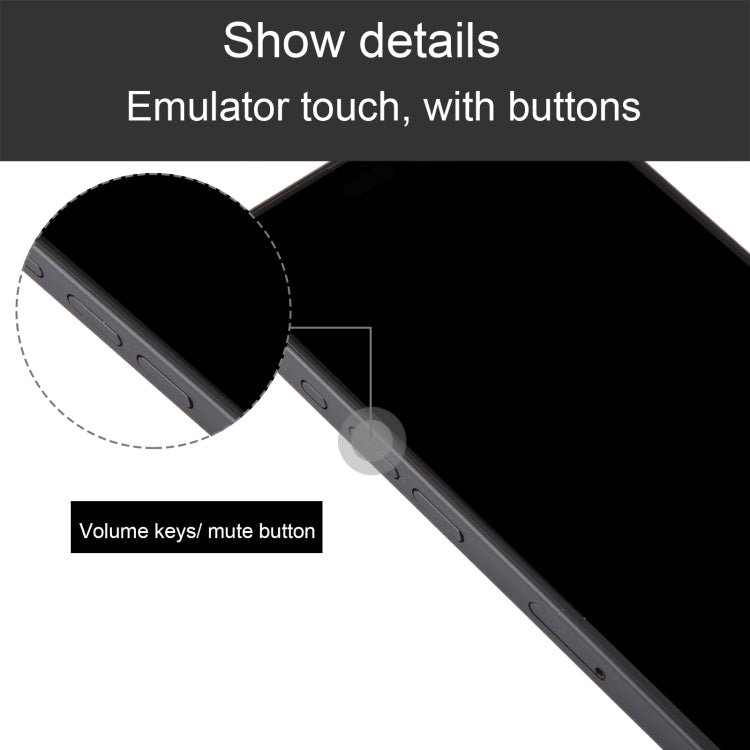 For iPhone 15 Pro Max Black Screen Non-Working Fake Dummy Display Model, For iPhone 15 Pro Max Black Screen No Logo