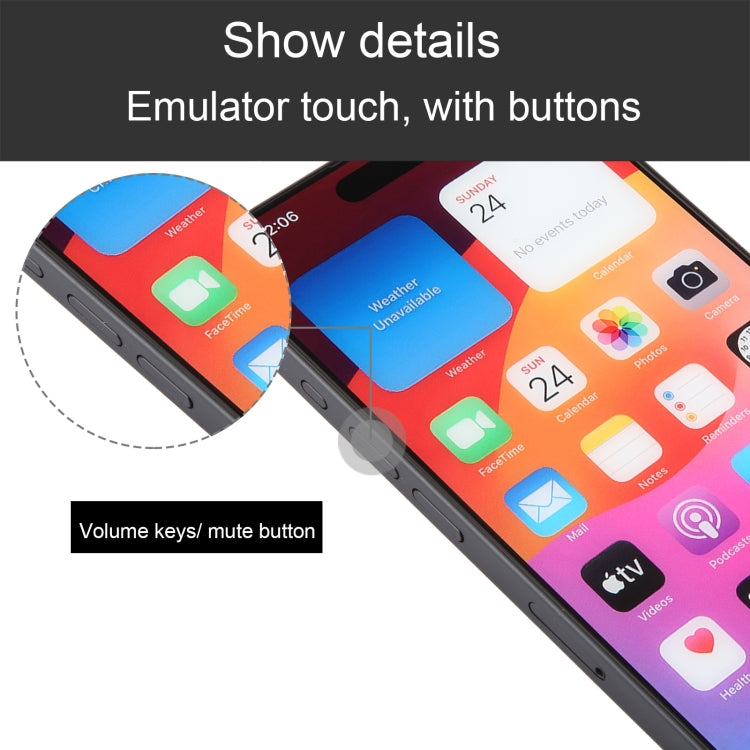 For iPhone 15 Pro Color Screen Non-Working Fake Dummy Display Model