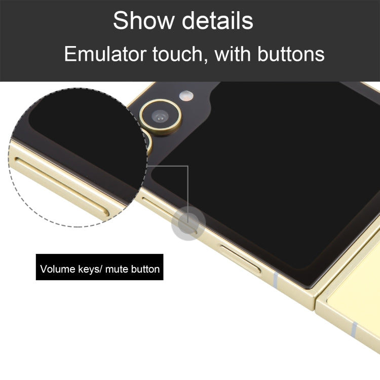 For Samsung Galaxy Z Flip6 Black Screen Non-Working Fake Dummy Display Model