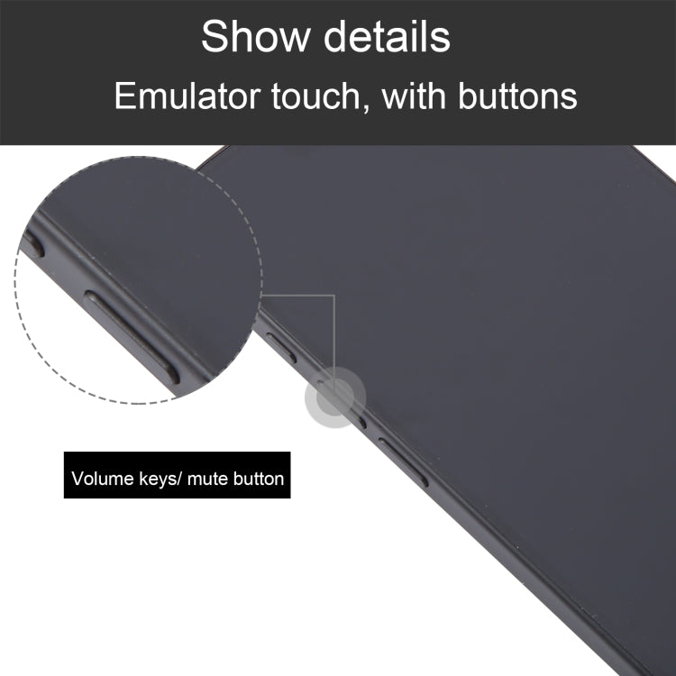 For iPhone 16 Black Screen Non-Working Fake Dummy Display Model, For iPhone 16 Black Screen