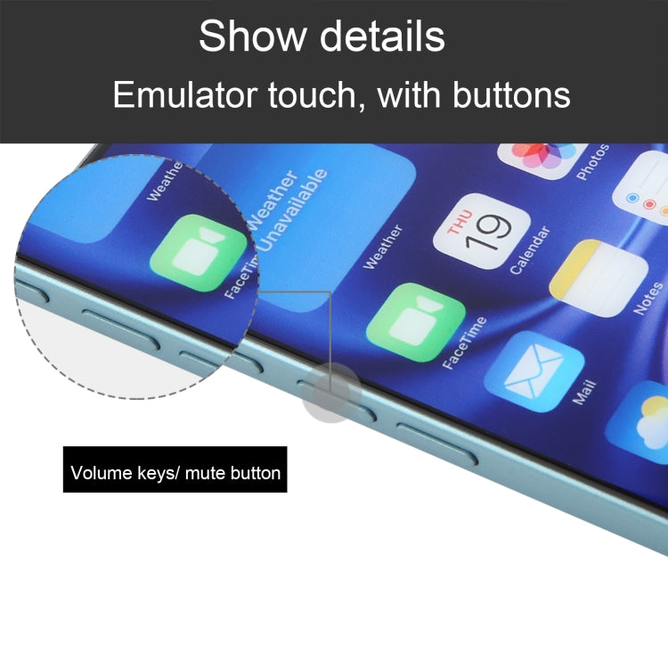 For iPhone 16 Plus Color Screen Non-Working Fake Dummy Display Model