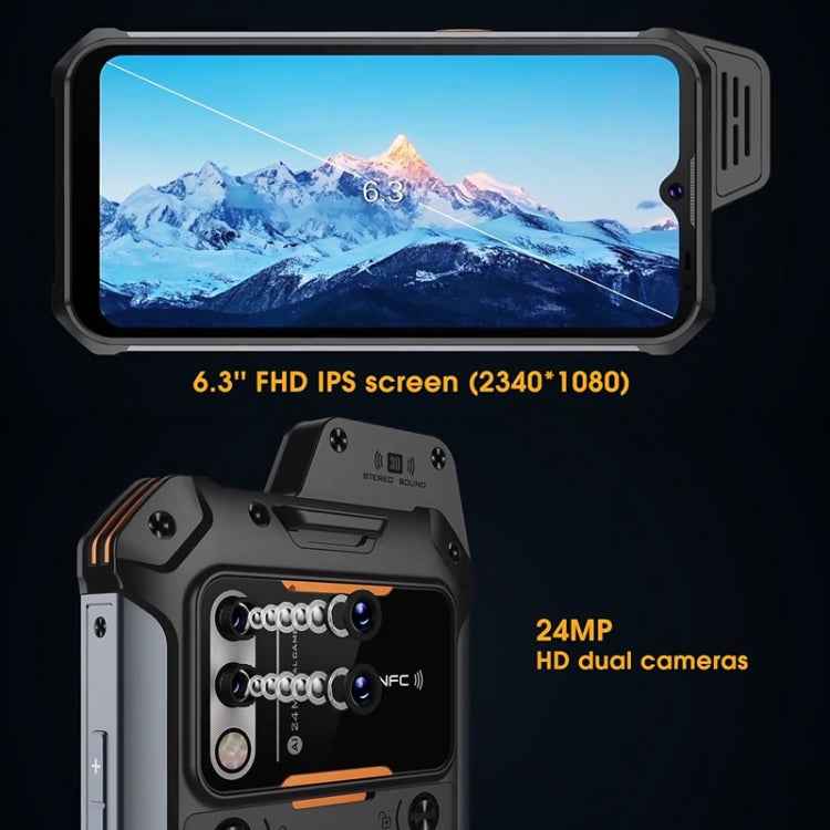IP68 Waterproof Dustproof Shockproof, 5000mAh Battery, 6.3 inch Android 11 MTK6765 Helio P35 Octa Core up to 2.35GHz, Network: 4G, NFC, OTG