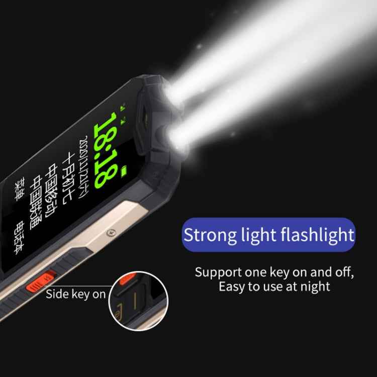 Waterproof Shockproof Dustproof, 4800mAh Battery, 2.4 inch, 21 Keys, Bluetooth, LED Flashlight, FM, SOS, Dual SIM, Network: 2G