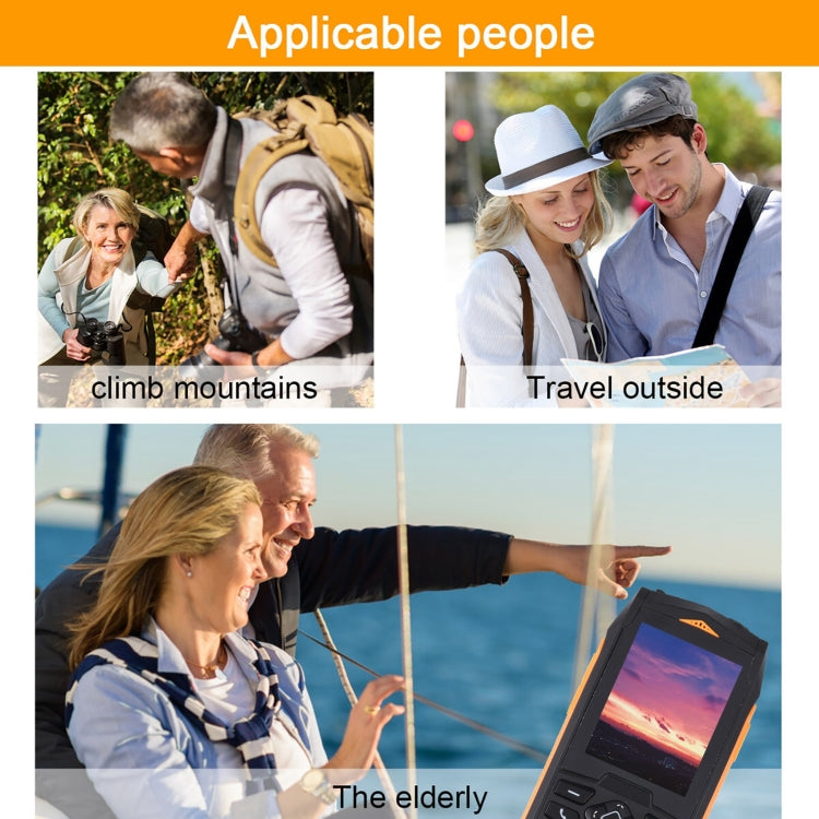 IP68 Waterproof Dustproof Shockproof, 2.4 inch, MTK6261D, 2000mAh Battery, SOS, FM, Dual SIM