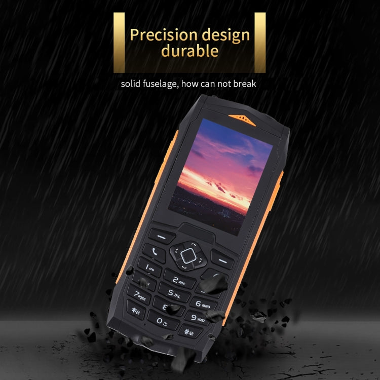 IP68 Waterproof Dustproof Shockproof, 2.4 inch, MTK6261D, 2000mAh Battery, SOS, FM, Dual SIM