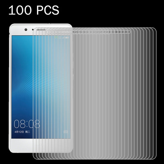 Lot de 100 films de protection d'écran en verre trempé antidéflagrant 2,5D pour Huawei P9 Lite (0,26 mm, dureté 9H)