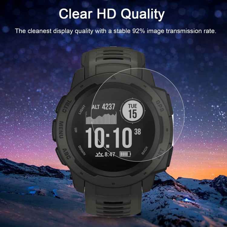 ENKAY Hat-Prince for 35mm Diameter Circular Dial Smart Watch 0.2mm 9H Surface Hardness 2.15D Curved Explosion-proof Tempered Glass Screen Film