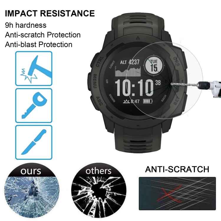 ENKAY Hat-Prince for 39mm Diameter Circular Dial Smart Watch 0.2mm 9H Surface Hardness 2.15D Curved Explosion-proof Tempered Glass Screen Film