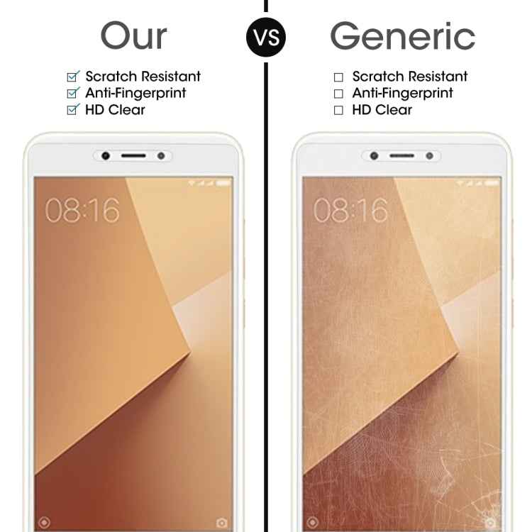 10 PCS for Xiaomi Redmi Note 5A 0.26mm 9H Surface Hardness 2.5D Explosion-proof Non-full Screen Tempered Glass Screen Film