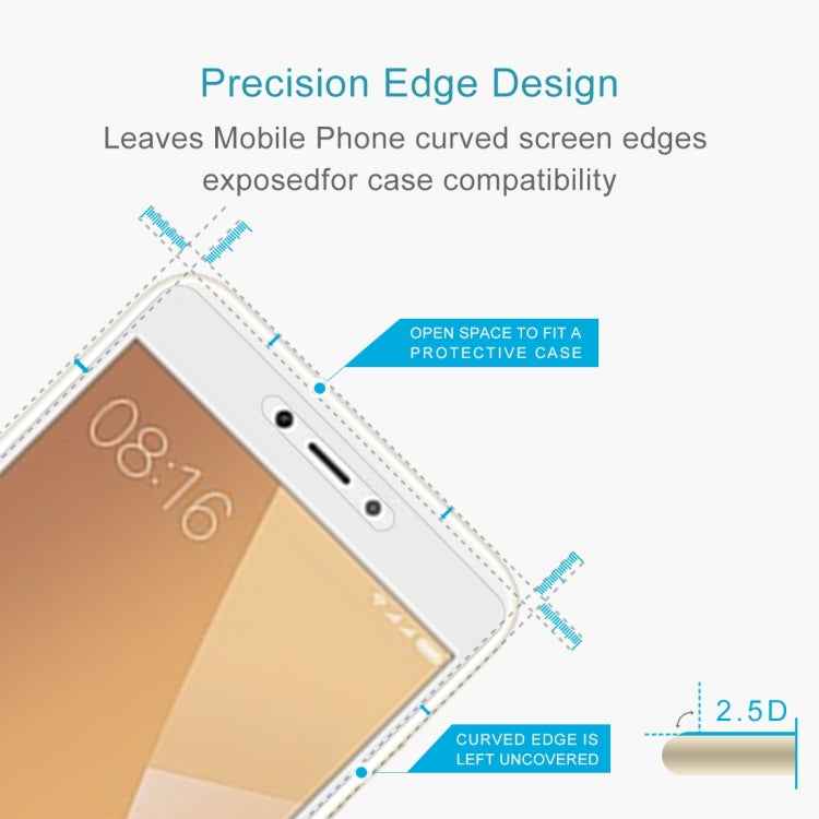 For Xiaomi Redmi Note 5A 0.26mm 9H Surface Hardness 2.5D Explosion-proof Non-full Screen Tempered Glass Screen Film