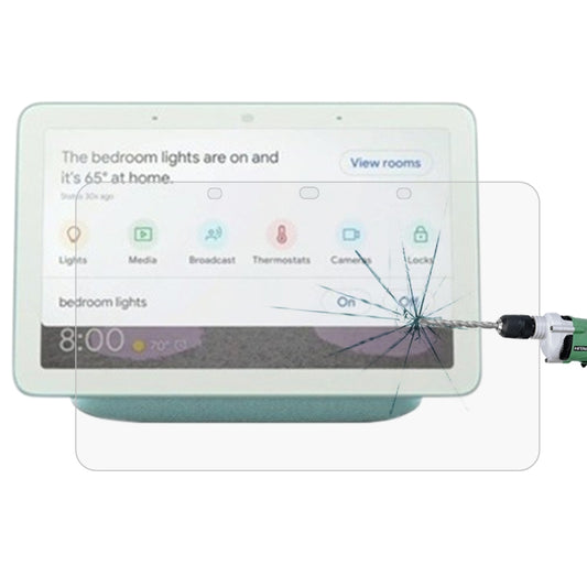 Film en verre trempé antidéflagrant 0,3 mm 9H 2,5D HD pour enceinte connectée Google Home Hub