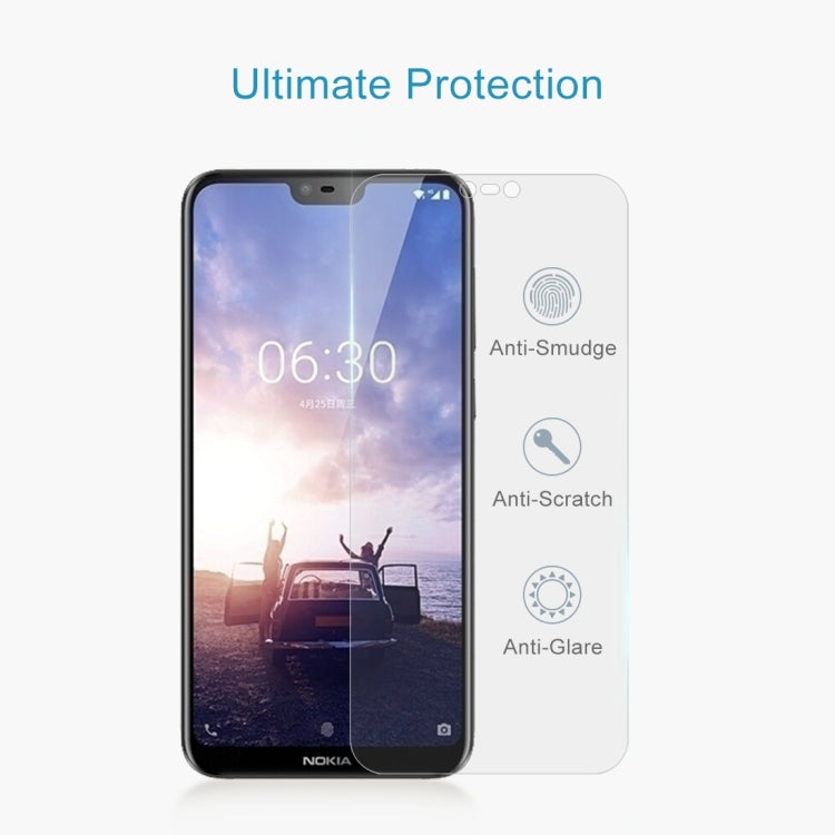 10 PCS 0.26mm 9H 2.5D Tempered Glass Film for Nokia X6, For Nokia X6