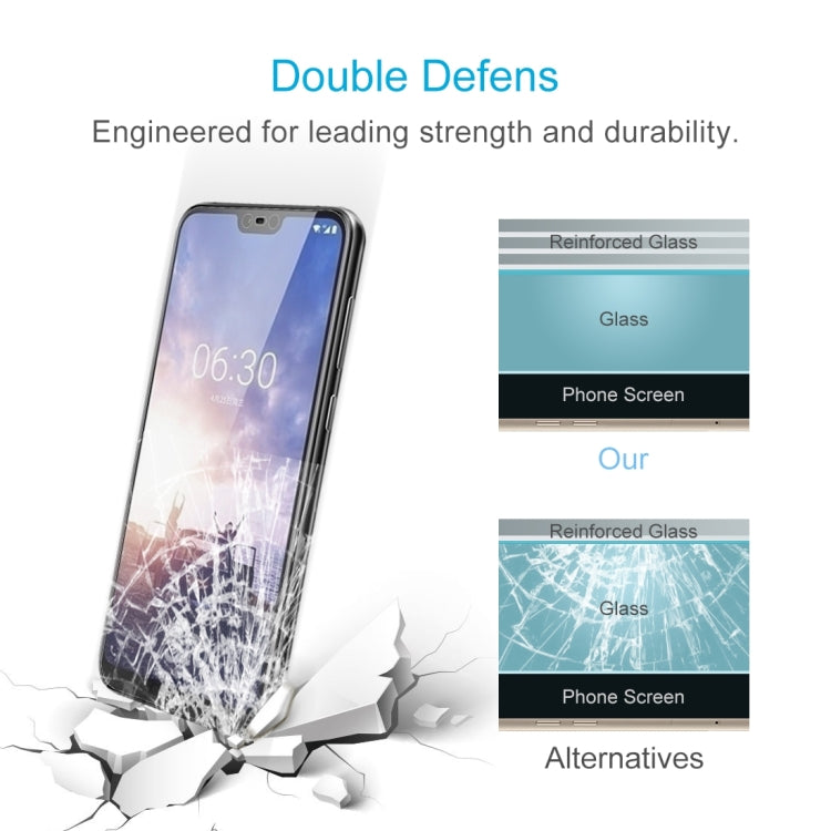 10 PCS 0.26mm 9H 2.5D Tempered Glass Film for Nokia X6, For Nokia X6
